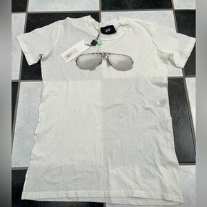 NWT 100% AUTH D&G Women's Sunglasses Print Shortsleeve Tee In White Sz 44